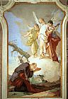 Giovanni Battista Tiepolo The Three Angels Appearing to Abraham painting